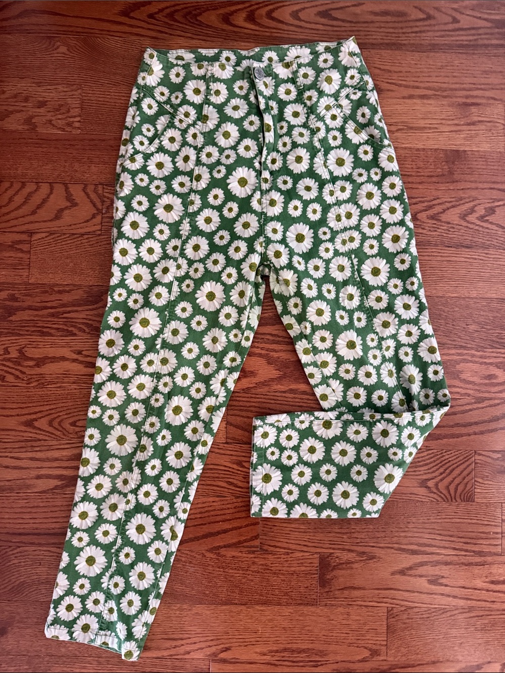 Lucy & Yak Camden Citrus Daisy Print Trousers W32/L30